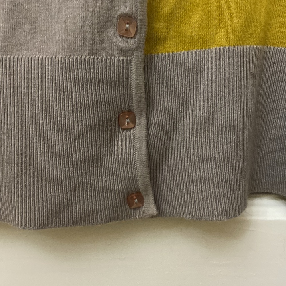 Designer Colorblock Cardigan Sweater - Picture 6 of 13